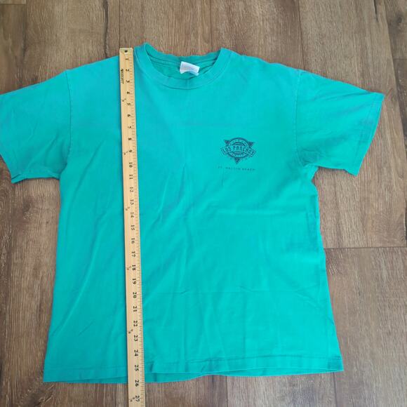 VTG Tequila Shooter Lizard Adult Large Shirt Alcohol Beer Reptile Snake Teal - Picture 7 of 9